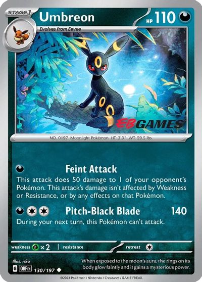 Umbreon - 130/197 (EBGames Exclusive) card art