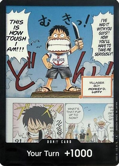 DON!! Card (Young Luffy) (Devil Fruits Collection Vol. 1) card art