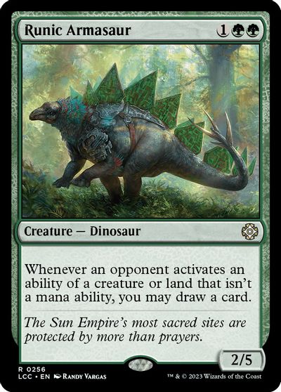 Runic Armasaur card art