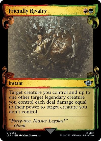 Friendly Rivalry (Showcase Scrolls) card art