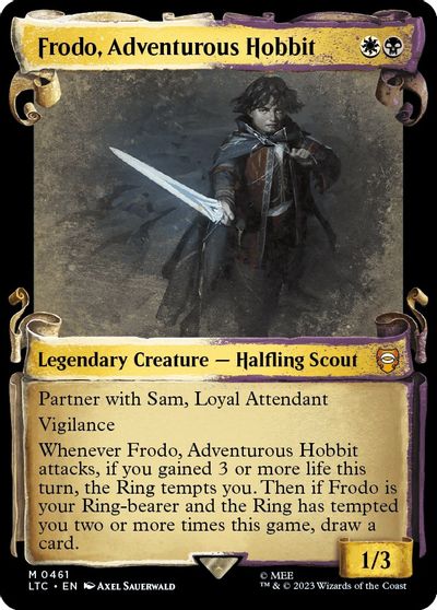 Frodo, Adventurous Hobbit (Showcase Scrolls) card art