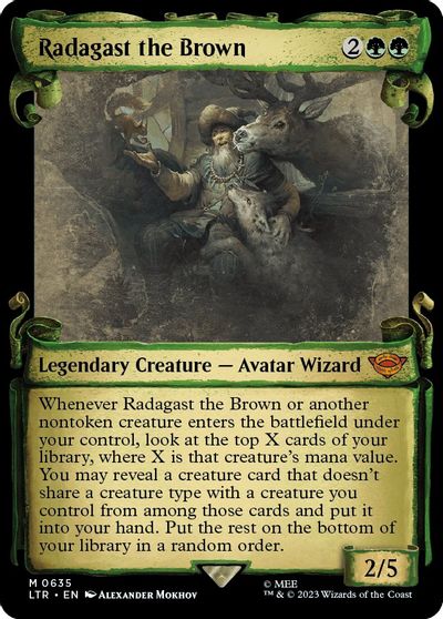 Radagast the Brown (Showcase Scrolls) card art