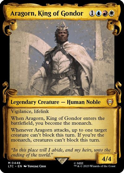 Aragorn, King of Gondor (Showcase Scrolls) card art