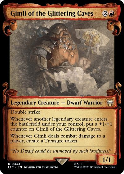 Gimli of the Glittering Caves (Showcase Scrolls) card art