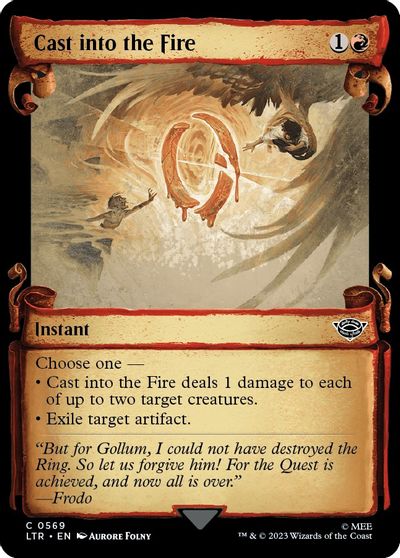 Cast into the Fire (Showcase Scrolls) card art