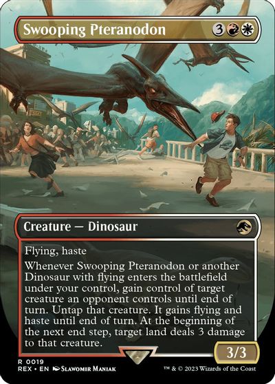 Swooping Pteranodon (Borderless) card art