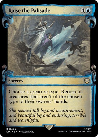 Raise the Palisade (Showcase Scrolls) card art