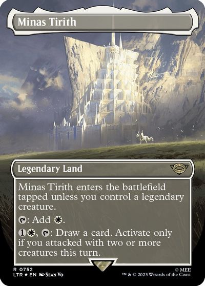 Minas Tirith (Borderless) (Surge Foil) card art