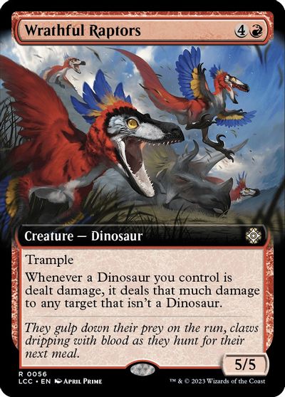 Wrathful Raptors (Extended Art) card art