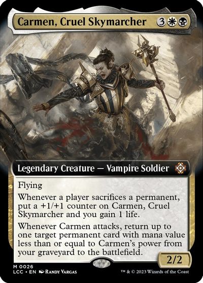 Carmen, Cruel Skymarcher (Extended Art) card art