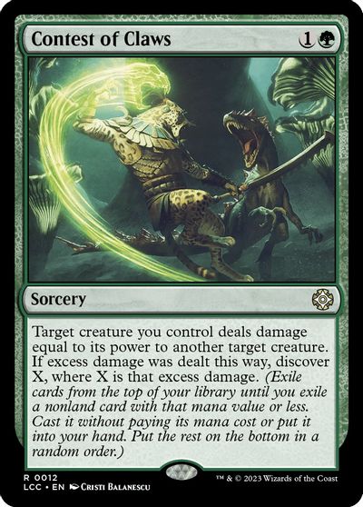 Contest of Claws card art