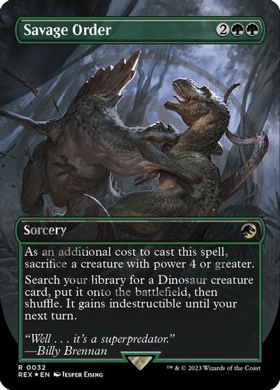 Savage Order (Borderless) (Emblem) card art