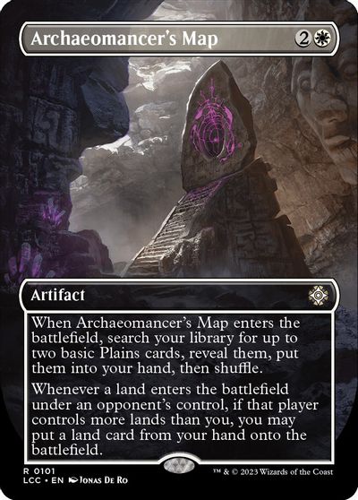 Archaeomancer's Map (Borderless) card art