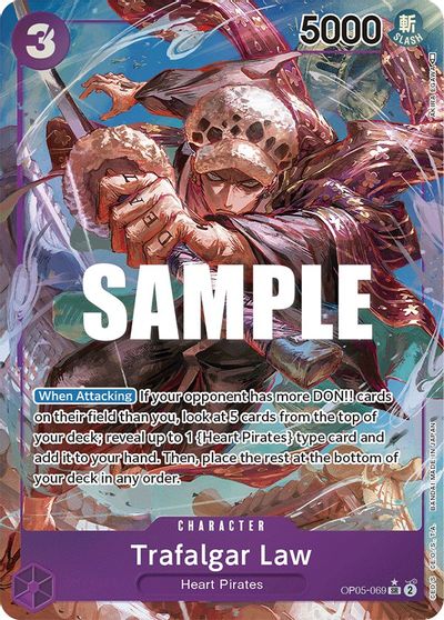 Trafalgar Law (Alternate Art) (069) card art