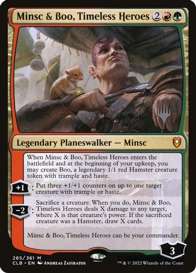 Minsc & Boo, Timeless Heroes card art