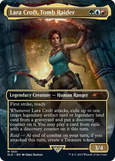 Lara Croft, Tomb Raider card art