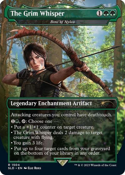 The Grim Whisper - Bow of Nylea card art