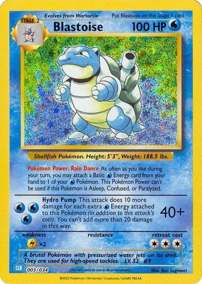 Blastoise card art
