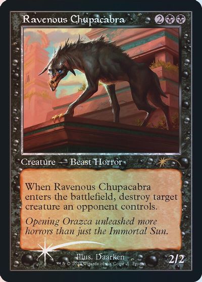 Ravenous Chupacabra (Retro Frame) card art