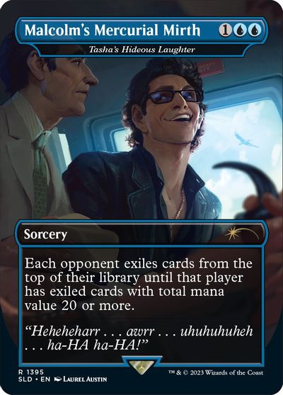 Malcolm's Mercurial Mirth - Tasha's Hideous Laughter card art