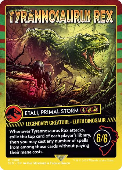 Tyrannosaurus Rex - Etali, Primal Storm card art
