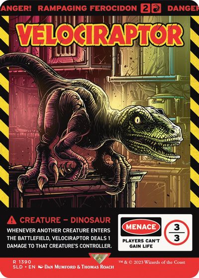 Velociraptor - Rampaging Ferocidon card art