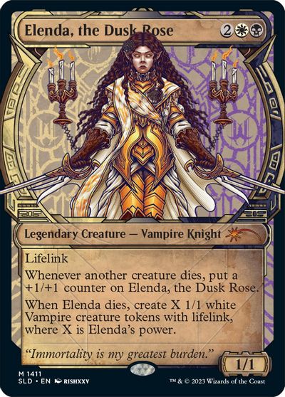 Elenda, the Dusk Rose card art