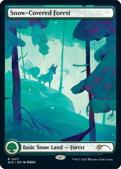 Snow-Covered Forest (1477) card art