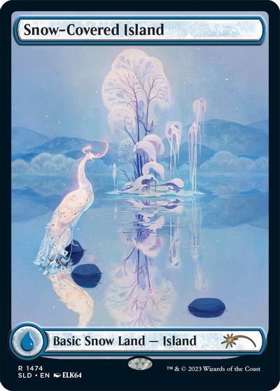 Snow-Covered Island (1474) card art