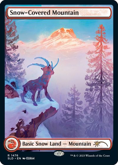 Snow-Covered Mountain (1476) card art