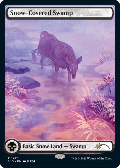 Snow-Covered Swamp (1475) card art