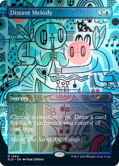 Distant Melody (1464) (Rainbow Foil) card art