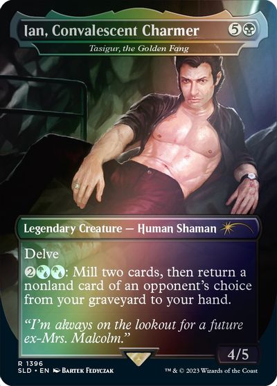Ian, Convalescent Charmer - Tasigur, the Golden Fang (Rainbow Foil) card art