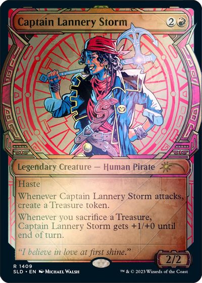Captain Lannery Storm (Rainbow Foil) card art