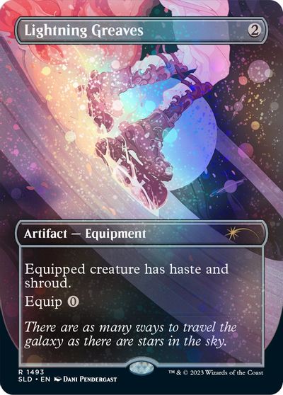 Lightning Greaves (1493) (Galaxy Foil) card art