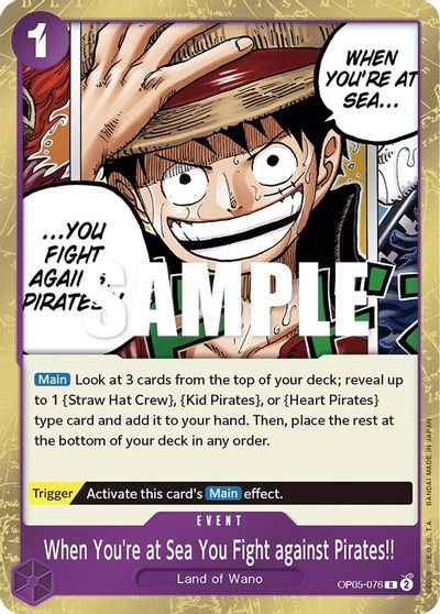 When You're at Sea You Fight against Pirates!! card art