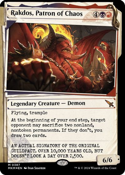 Rakdos, Patron of Chaos (Showcase) (Invisible Ink) card art