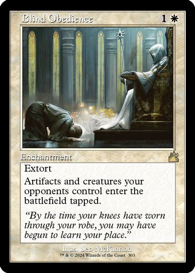 Blind Obedience (Retro Frame) card art