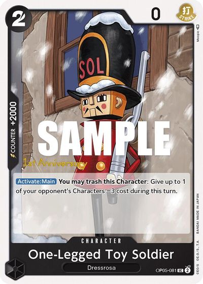 One-Legged Toy Soldier card art