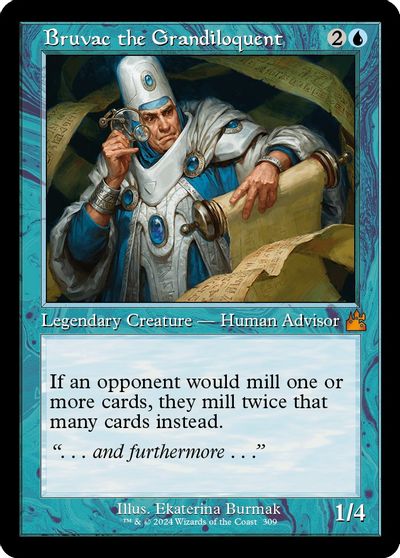 Bruvac the Grandiloquent (Retro Frame) card art