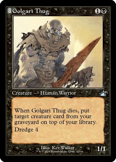Golgari Thug (Retro Frame) card art