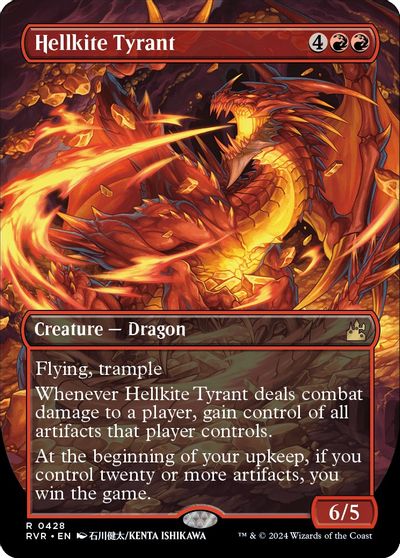 Hellkite Tyrant (Anime Borderless) card art