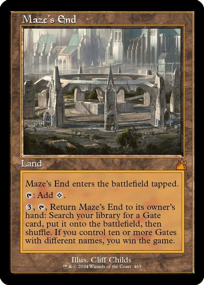 Maze's End (Retro Frame) card art