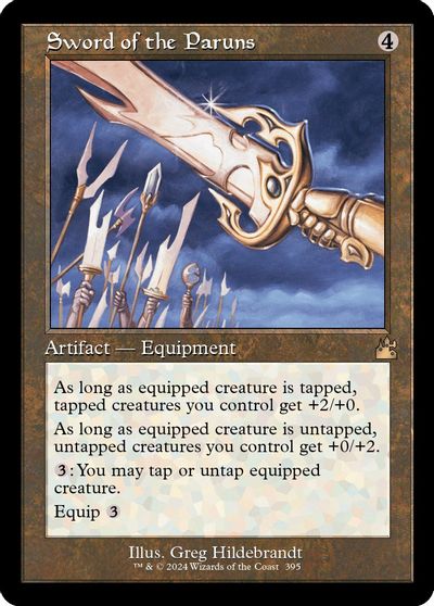 Sword of the Paruns (Retro Frame) card art