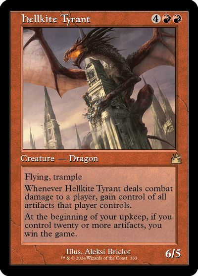 Hellkite Tyrant (Retro Frame) card art