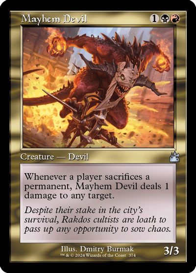 Mayhem Devil (Retro Frame) card art