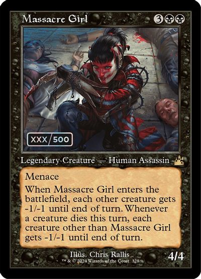 Massacre Girl (Retro Frame) (Serial Numbered) card art