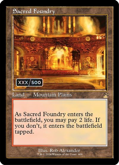 Sacred Foundry (Retro Frame) (Serial Numbered) card art