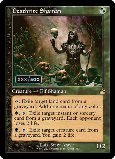 Deathrite Shaman (Retro Frame) (Serial Numbered) card art
