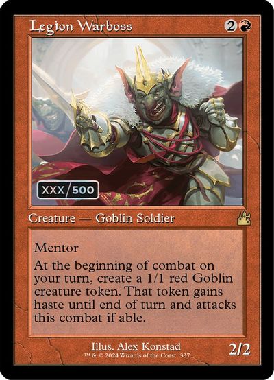 Legion Warboss (Retro Frame) (Serial Numbered) card art